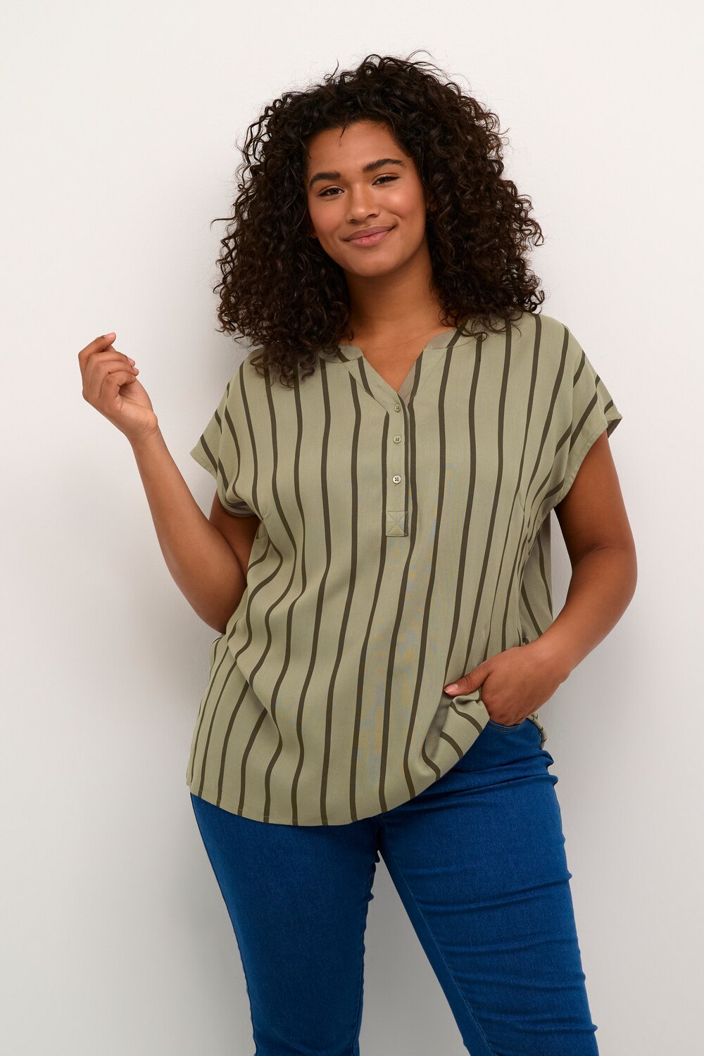 Ärmellose Bluse Regular fit