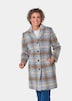 Kurzgröße - Karo-Wollmantel