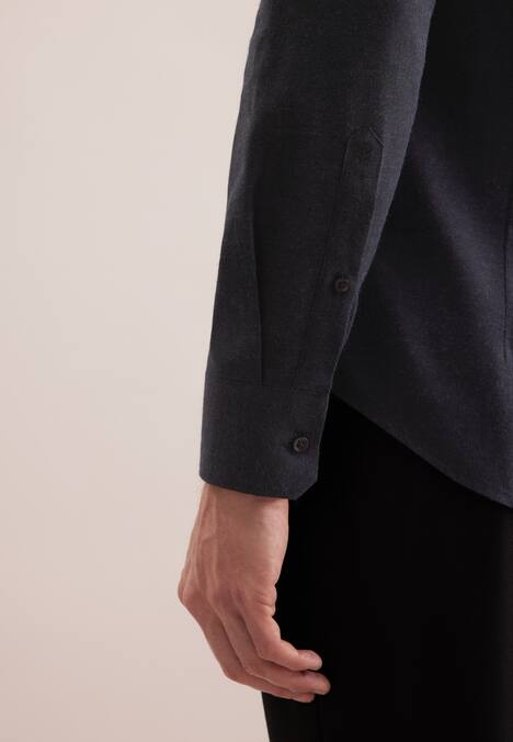 Herren Flanellhemd - Uni