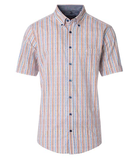Freizeithemd Kurzarm gestreift Casual Fit