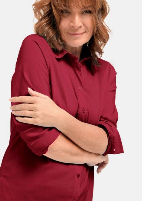 Langarmbluse mit Elasthananteil