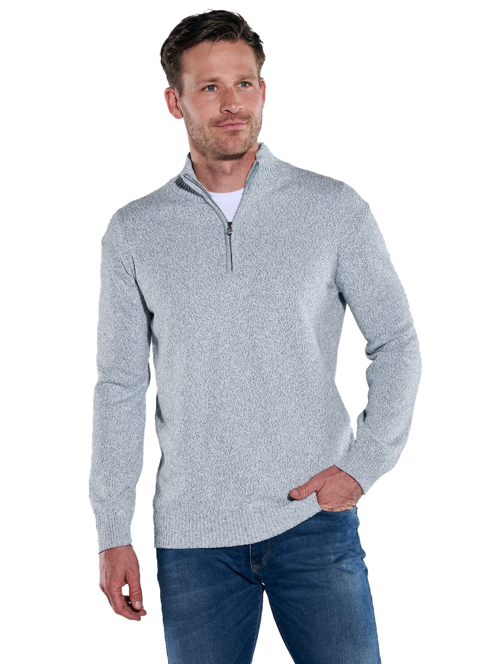 Pullover mit Stehkragen