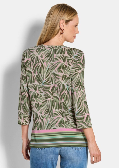 Jerseyshirt mit floralem Design