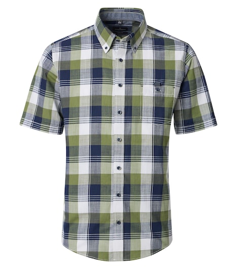 Freizeithemd Kurzarm kariert Casual Fit