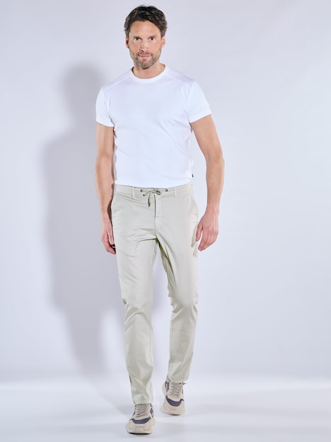 Herren Chino mit Tunnelzug , Hellgrau