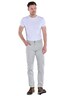 engbers Herren 5-Pocket-Hose regular , Silbergrau