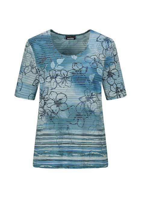 Druckshirt mit floralem Muster