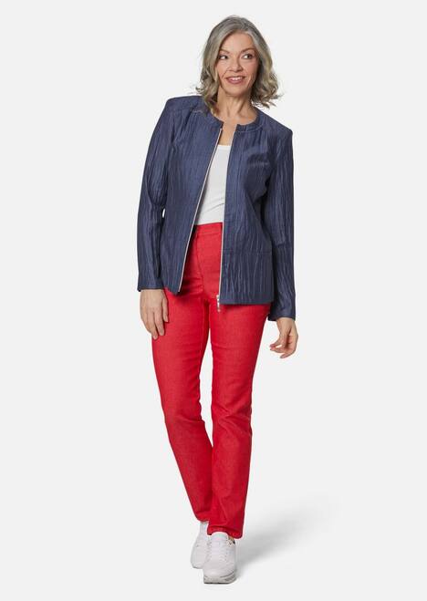 GOLDNER Blazer Lichte blazer met structuur en ritssluiting