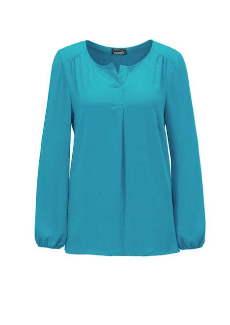 Blusenshirt mit femininem Ausschnitt