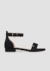 Sandalen in Leder-Optik