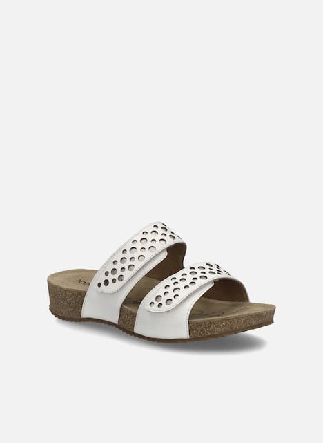 Damen Sandale Tonga 86, weiss-gold