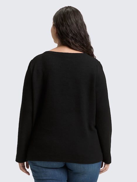 Sweatshirt mit Glitzer-Effekt