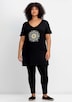 Longshirt Extra lang Sonstiges Muster Ohne Kragen