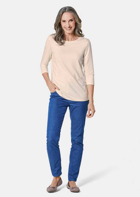 GOLDNER Shirt Veelzijdig te combineren shirt met 3/4-mouwen