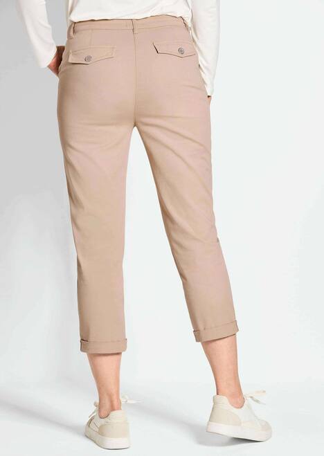 GOLDNER Chino broek LOUISA Casual chino met zachte peach-finish