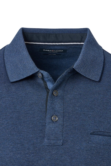 Polo-Shirt Langarm uni