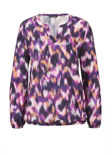 GOLDNER Blouse Gedessineerde blouse met tuniekhals