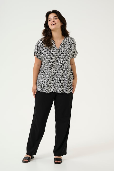 Kurzarm-Bluse Regular fit