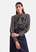 Damen Ausgestellte Bluse - Druck