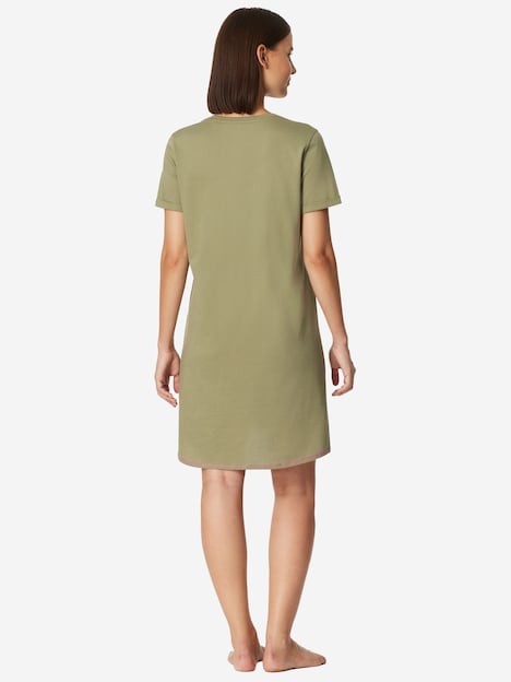 Schiesser Damen Nachthemd Casual Essentials linde