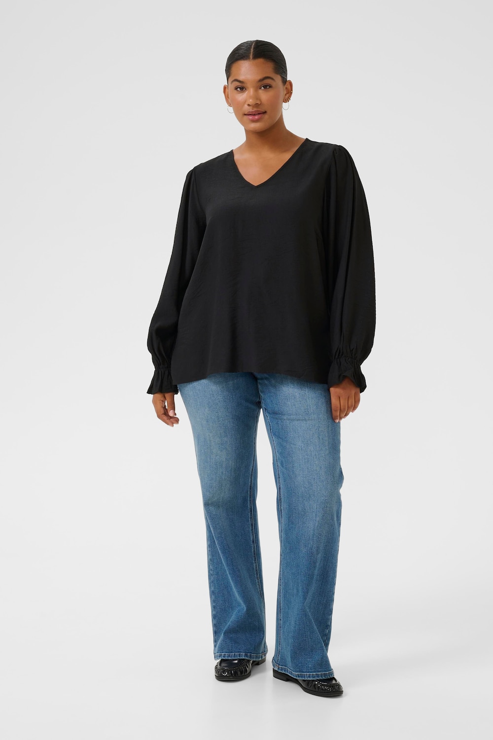 Langarm-Bluse Regular fit