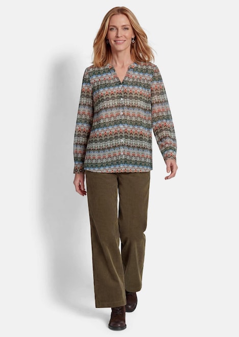 Feminine Bluse im Country-Stil