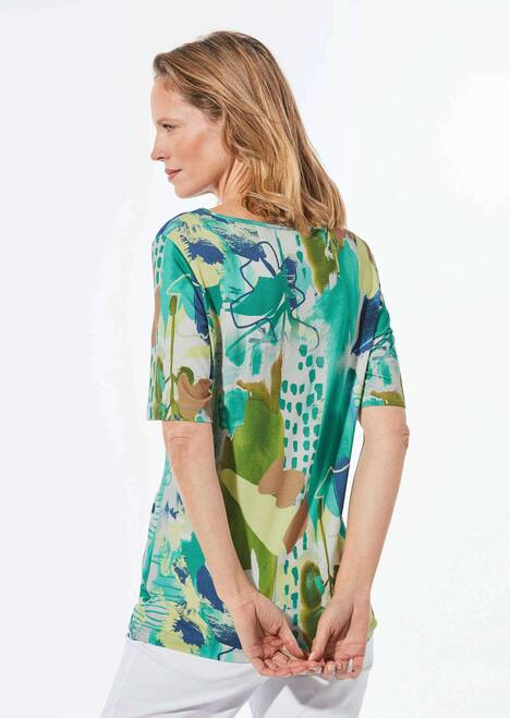 Shirt mit U-Boot-Ausschnitt