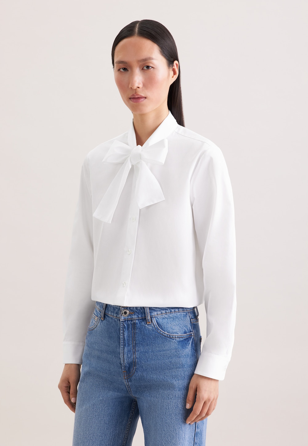 Damen Ausgestellte Bluse - Uni