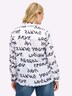 Bluse Langarm Sonstiges Muster Hemdkragen