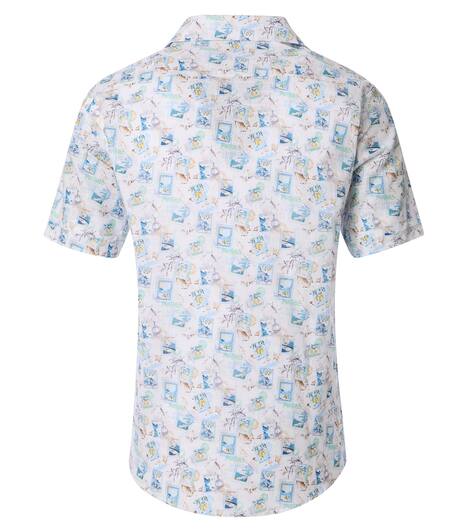 Freizeithemd Kurzarm Print Casual Fit