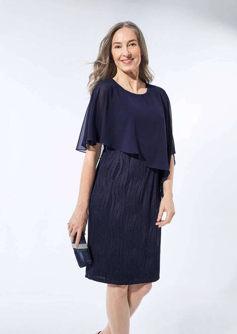 GOLDNER Jurk Feestelijke jurk met fijne chiffon