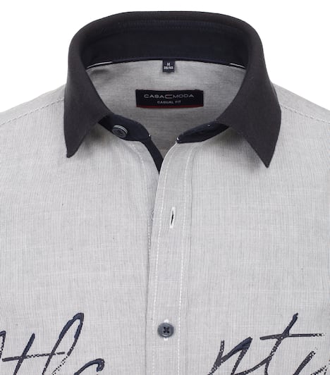 Freizeithemd Kurzarm gestreift Casual Fit