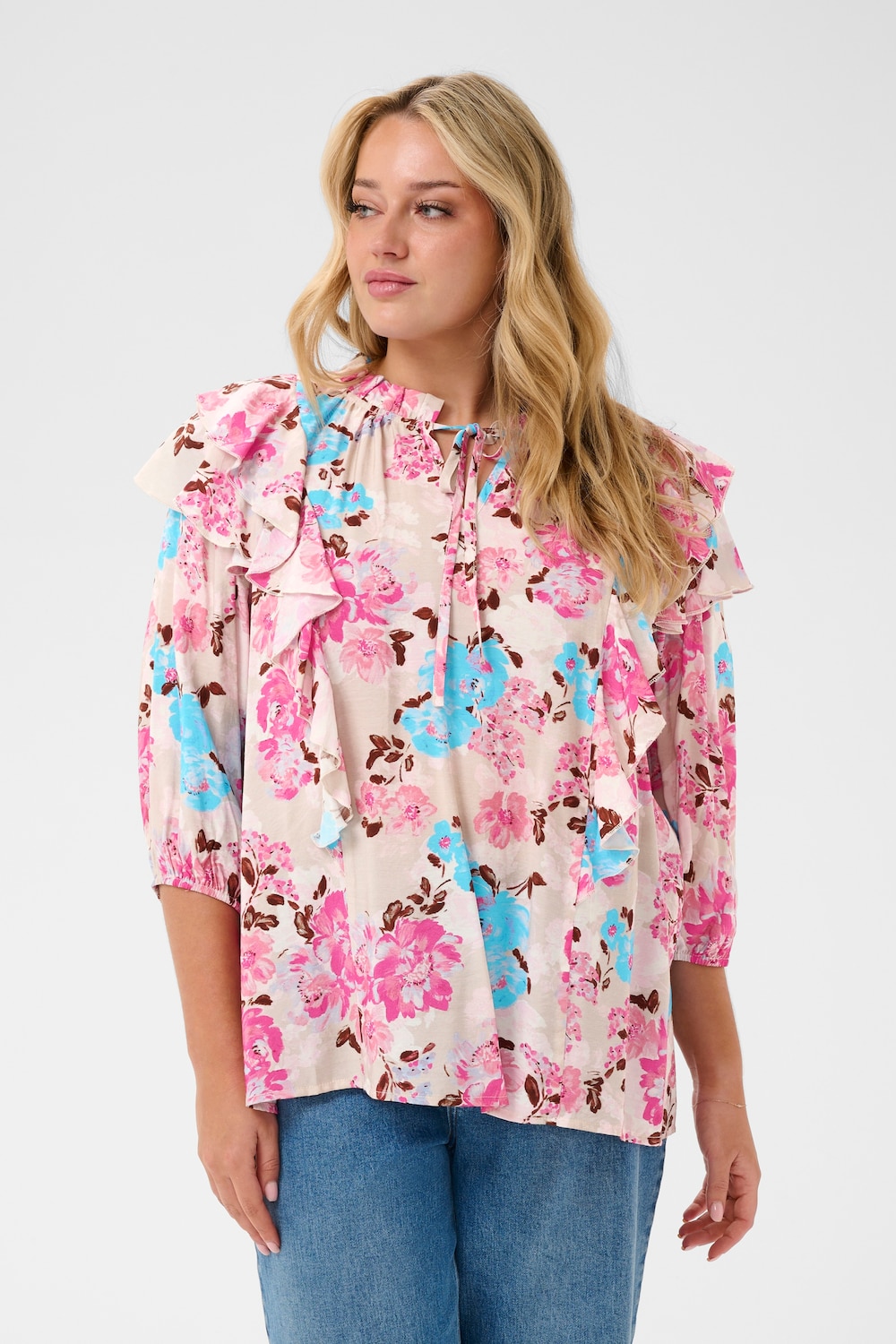 Kurzarm-Bluse Regular fit