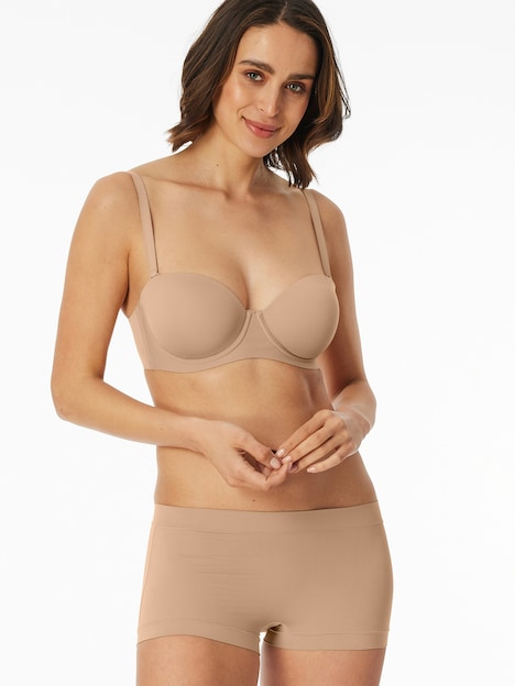 Schiesser Damen Bügel-BH Bandeau mit Schale - Unique Micro - maple