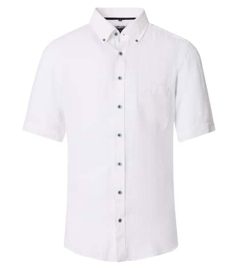 Leinenhemd uni Casual Fit