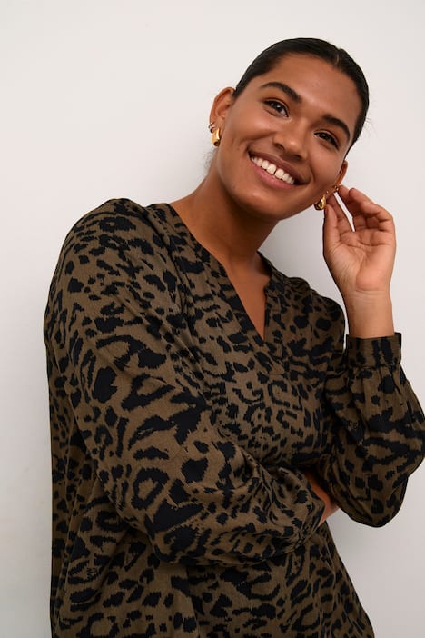 Langarm-Bluse Regular fit