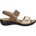 Damen Sandale Ibiza 12, creme-cognac