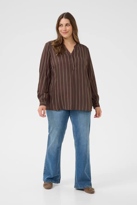 Langarm-Bluse Regular fit