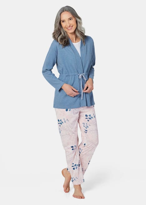 Kuscheliger Cardigan mit Bindeband