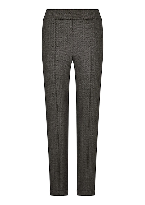 Broek CARLA met visgraatmotief