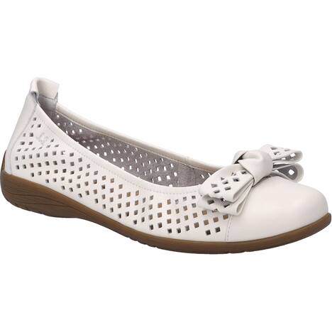 Damen Ballerina Fenja 24, weiss