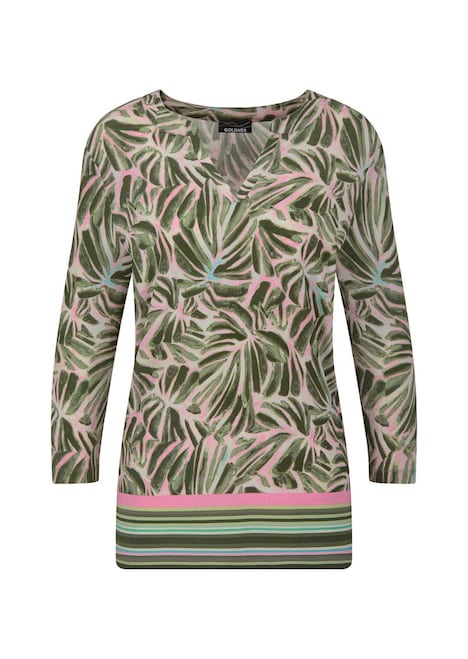 Jerseyshirt mit floralem Design