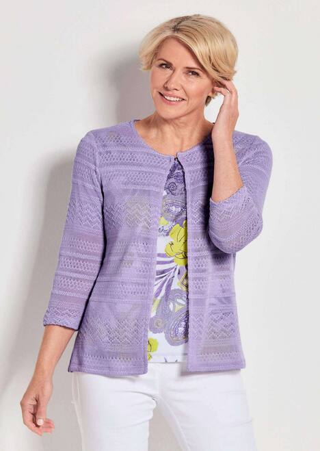 Shirtjacke mit Häkchenverschluss