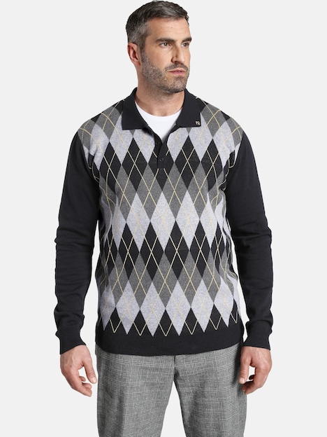 Charles Colby Langarm-Poloshirt EARL JERRY