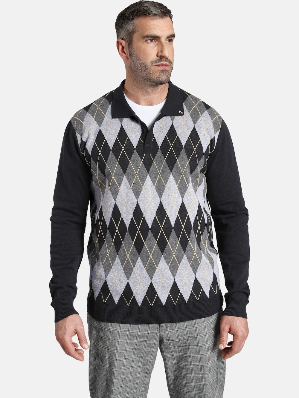 Charles Colby Langarm-Poloshirt EARL JERRY
