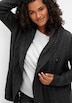Cardigan Langarm Uni Mit Kapuze