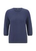 Halbarm Baumwollpullover mit Struktur
