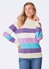 GOLDNER Tricot pullover Tricot pullover met blokstrepen