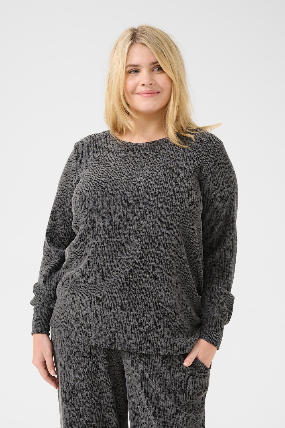 Langarm-Bluse Regular fit