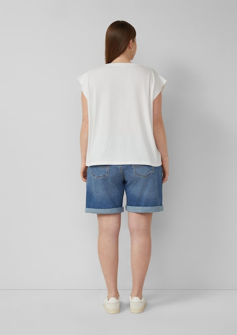 Baumwollshirt mit kleinem Print